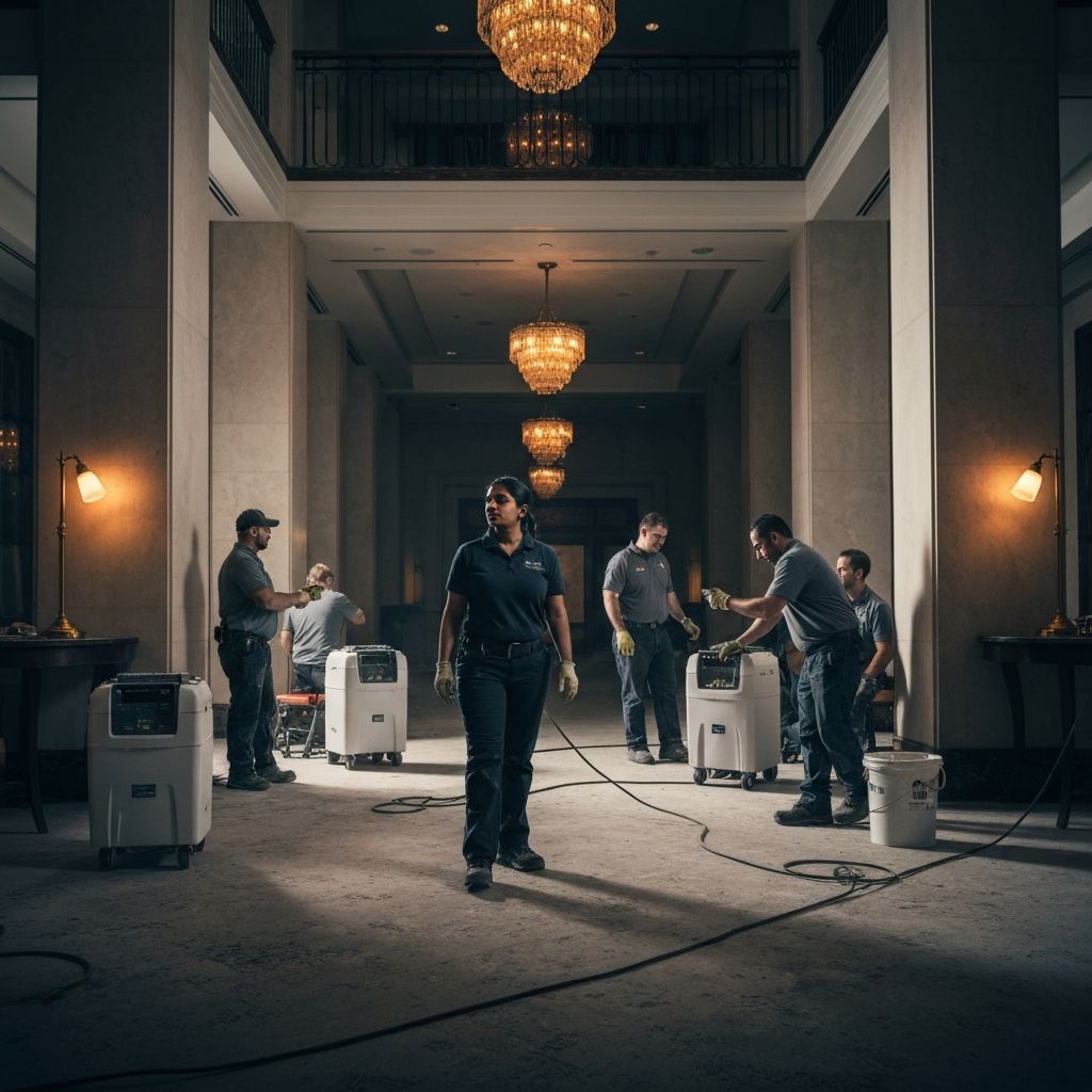 Professional water damage restoration in a NYC apartment by Cresco Construction